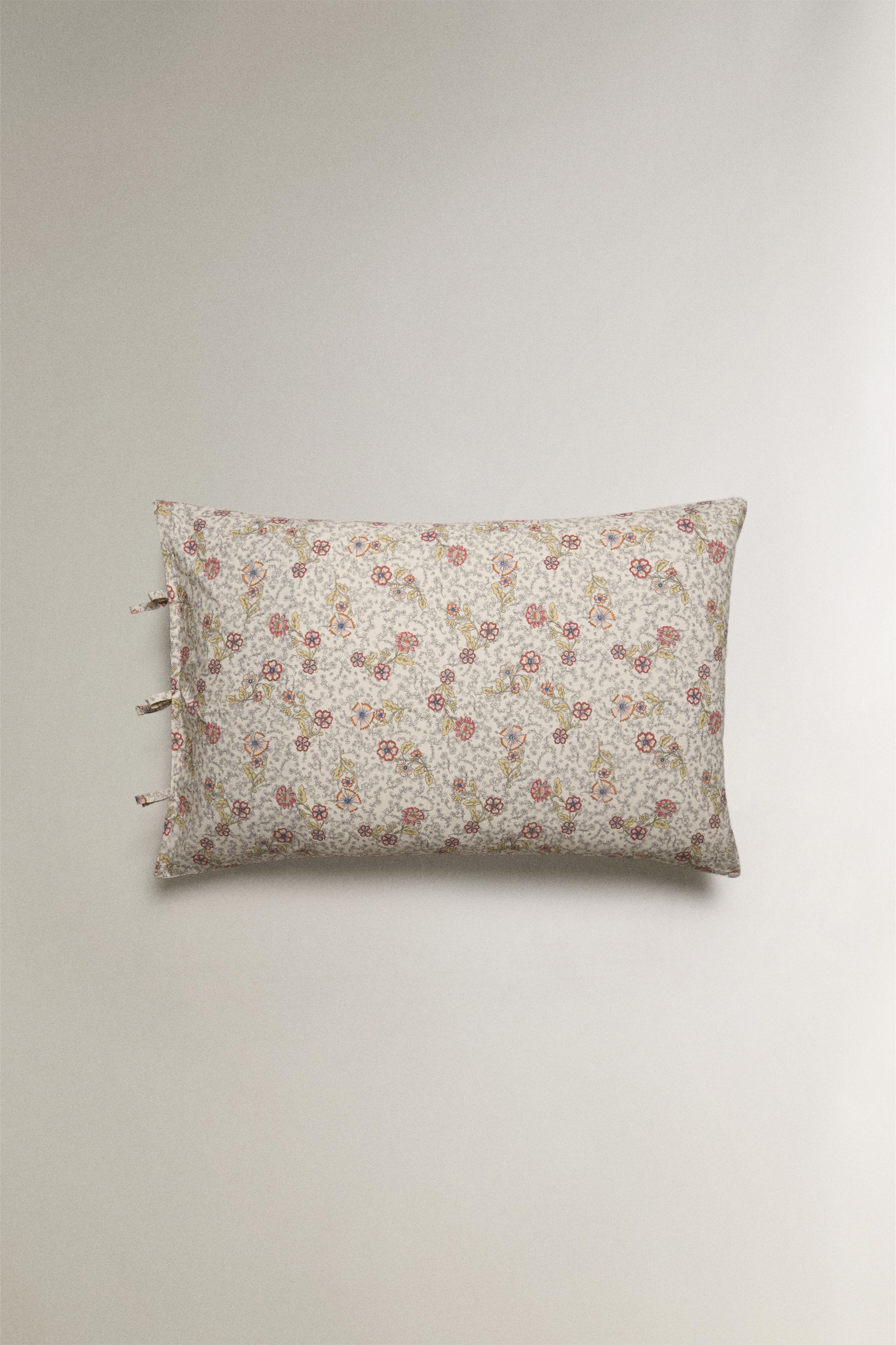 TAIE D’OREILLER ENFANT COTON FLEURS